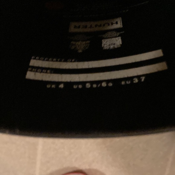 Hunter boots black with Hunter socks mint condition - Picture 5 of 10